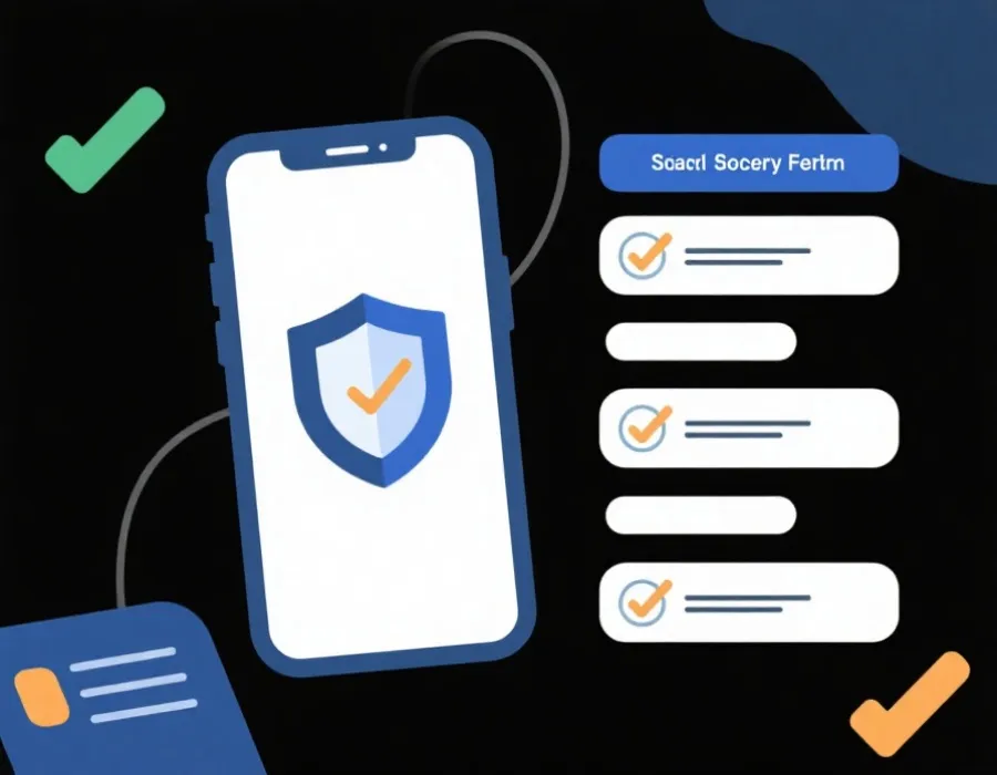 官方入口使用前檢查清單示意